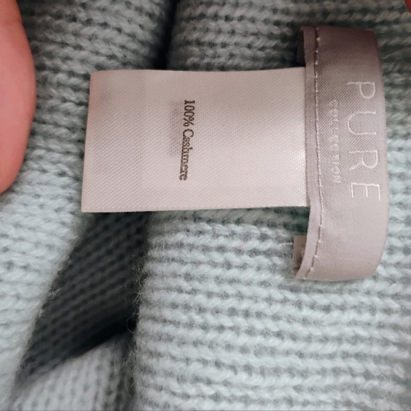 Pure Collection Light Blue Scarf - Picture 4 of 6